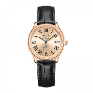Alexandre Christie AC 1042 Rosegold Full Leather Lady LDLRGLN 
